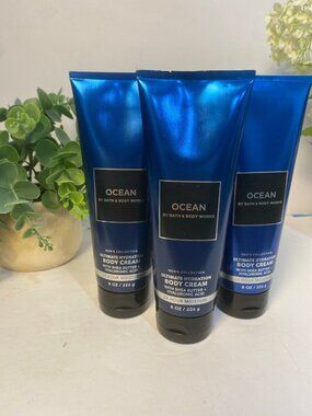 Men’s “Ocean” Bath & Body Works NEW 3-Pc Body Cream Set